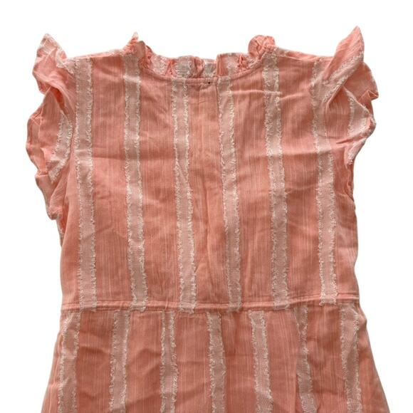 Tuckernuck Dress Peachy Pampelone Dress Medium Stripe Gauze Rayon Cotton Maxi - Picture 9 of 10